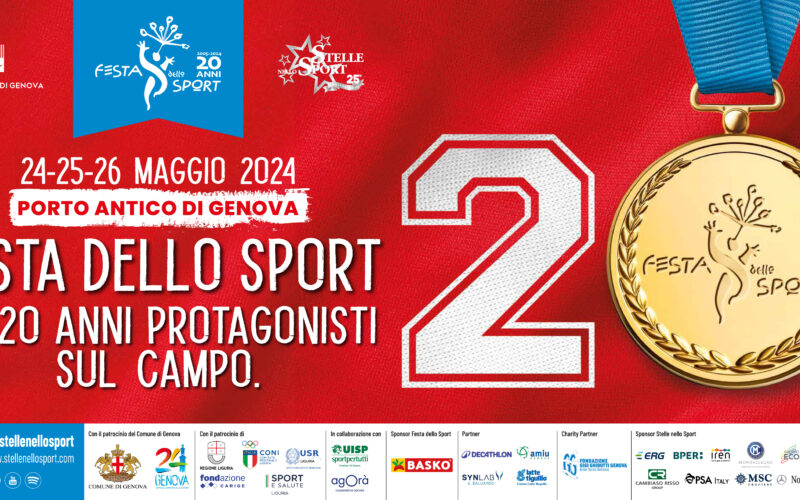 La Festa dello Sport compie 20 anni – 24-26 maggio 2024